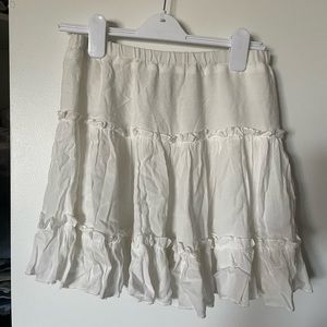 Princess Polly White Flowy Skirt